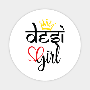 Desi Indian or Pakistani brown girl pride Magnet